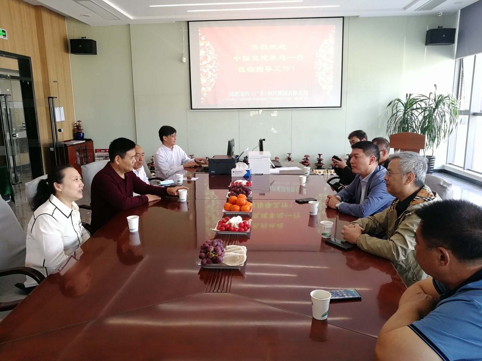 热烈欢迎中国交建李宇辉总裁一行莅临指导！